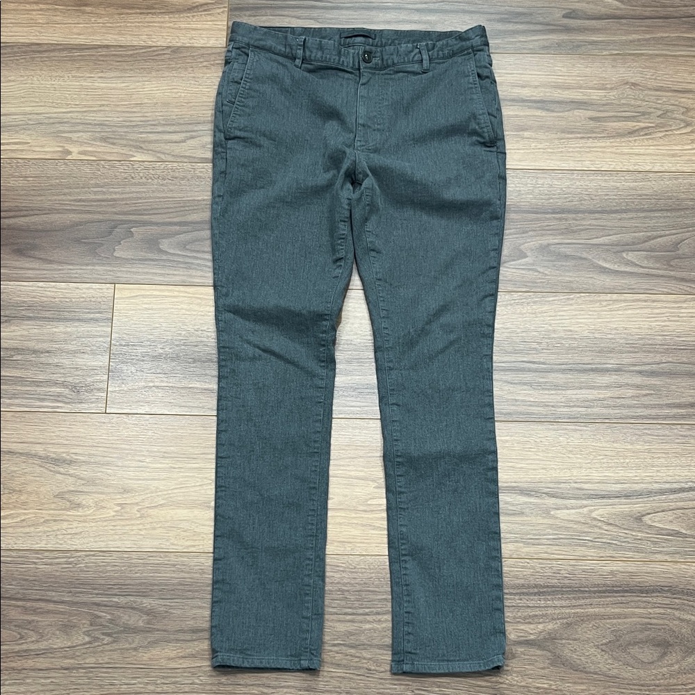John Varvatos Pant with Skull Patch in Gray Size 33